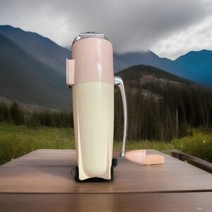 VTG 1950s Dazey Hand-Crank Ice Crusher Bar wear Atomic Rocket‎ Fins USA Made SEE